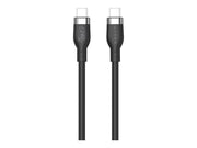 TARGUS HYPER 1M Silicone 240W USB-C Charging Cable - Black