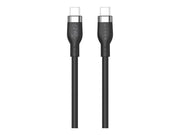 TARGUS HYPER 1M Silicone 240W USB-C Charging Cable - Black