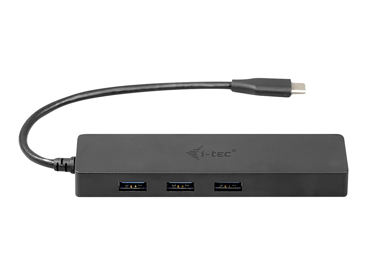 I-TEC USB C Slim HUB 3 Port with Gigabit Ethernet Adapter ideal for New Macbook Macbook Pro 2016 etc. compatible with Thunderbolt 3