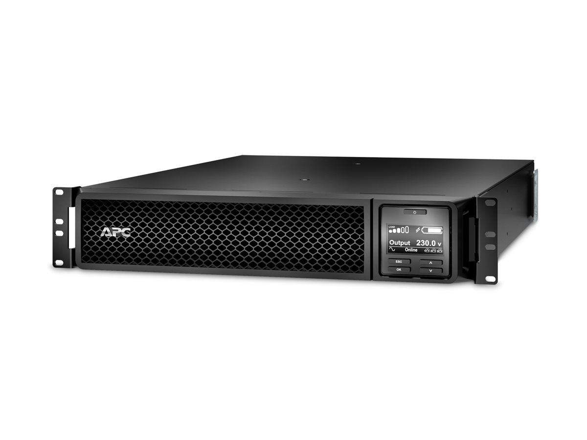 APC Smart-UPS SRT 1500VA RM UPS Rack AC 220/230/240V 1.5 kW 1500VA RS-232 USB output connectors 6 PFC 2U Black