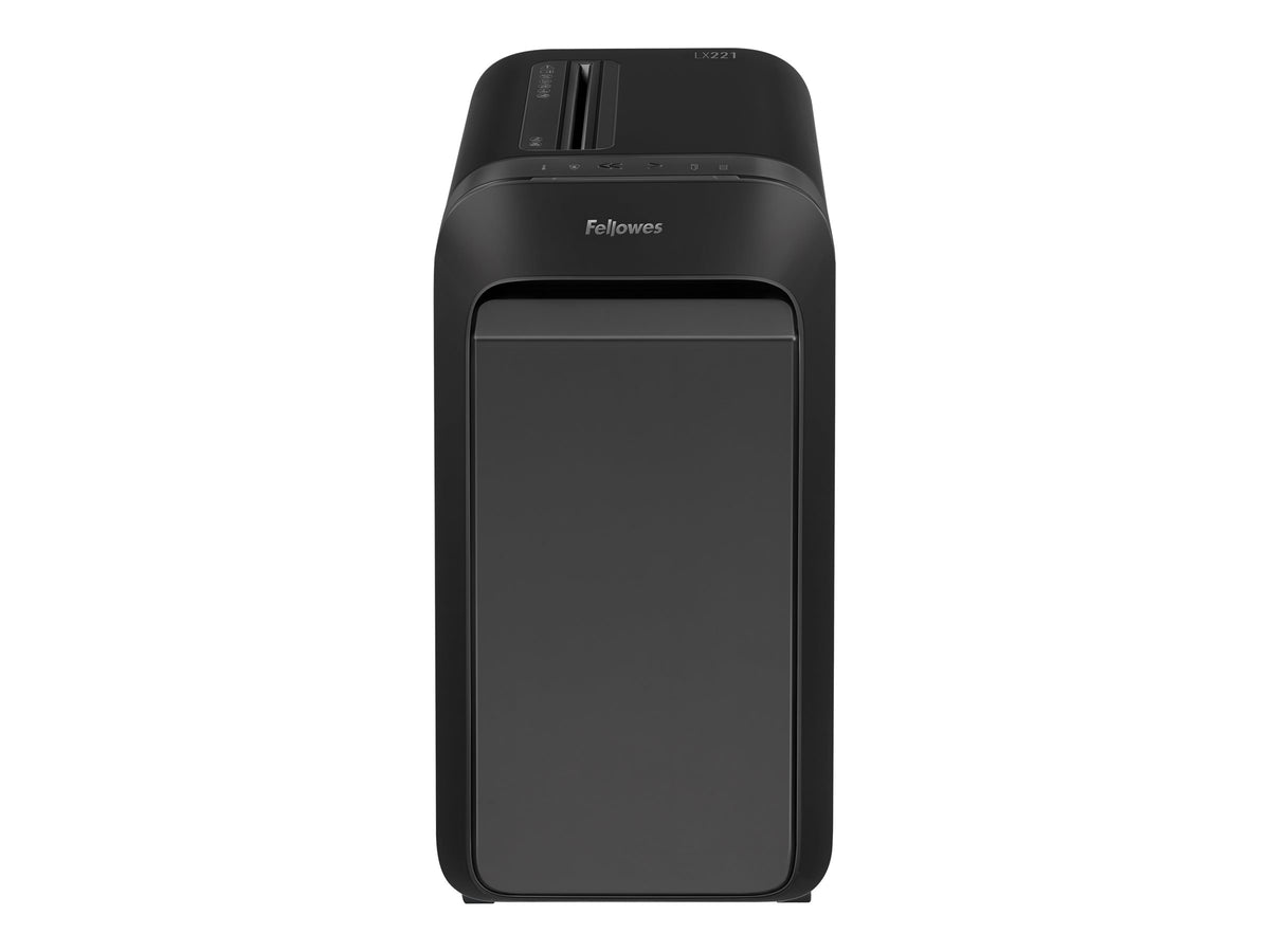 FELLOWES DESTRUCTEUR MICROSHRED LX221 NOIR COUPE MICROPARTICULES 230V EU/UK