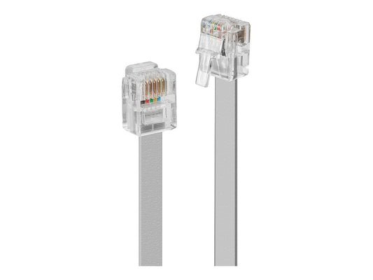 LINDY RJ-11 Cable silver Pin-Connection 15m