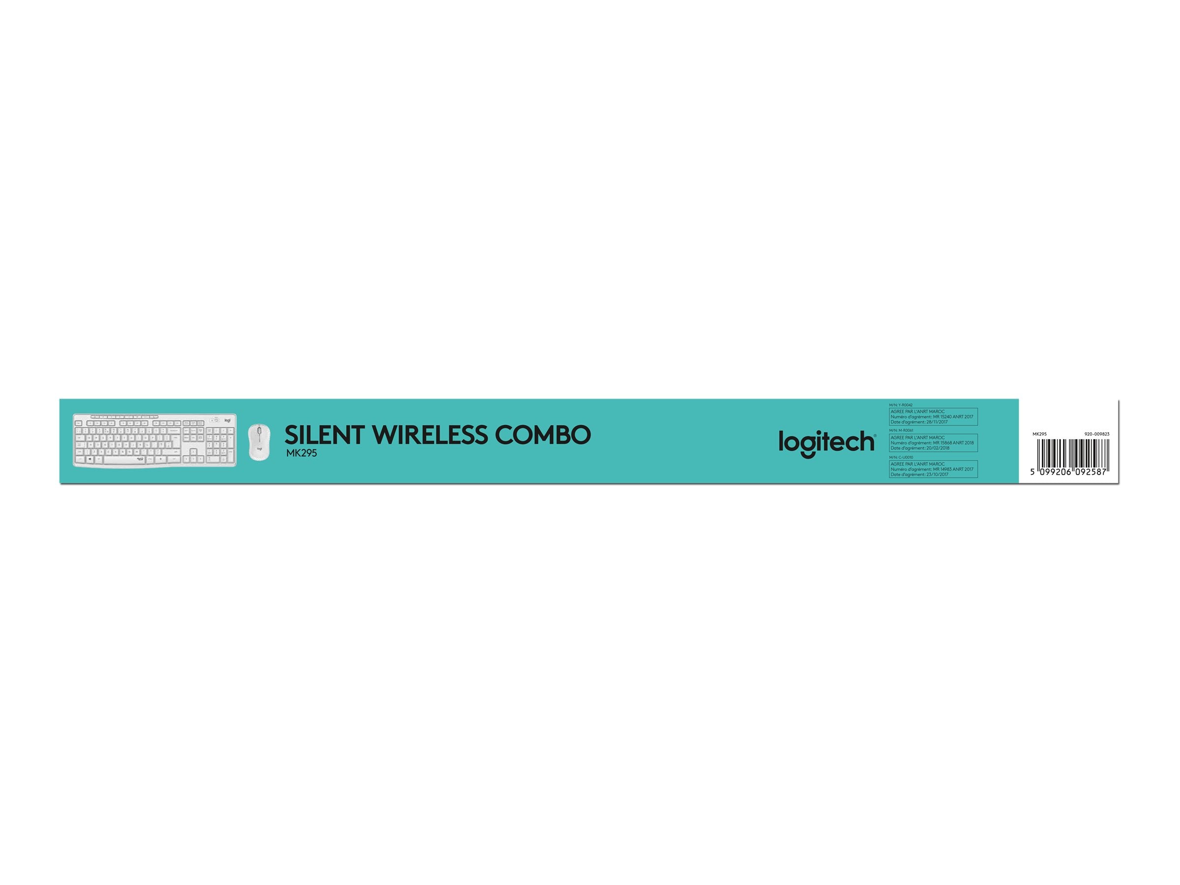 LOGITECH MK295 Silent Wireless Combo - OFF WHITE - FRA - CENTRAL