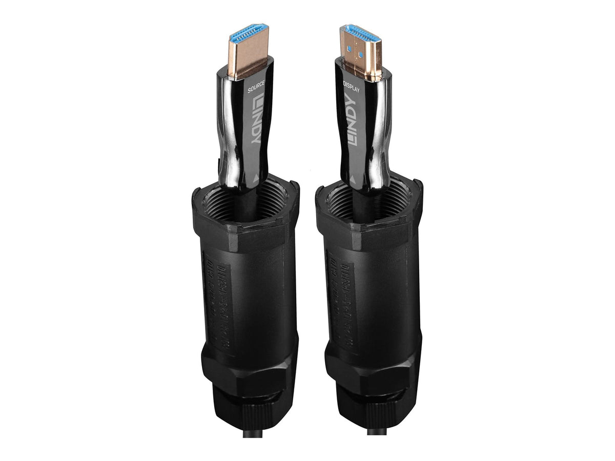 LINDY 30m armored Fibre Optic Hybrid HDMI 8K60 cable