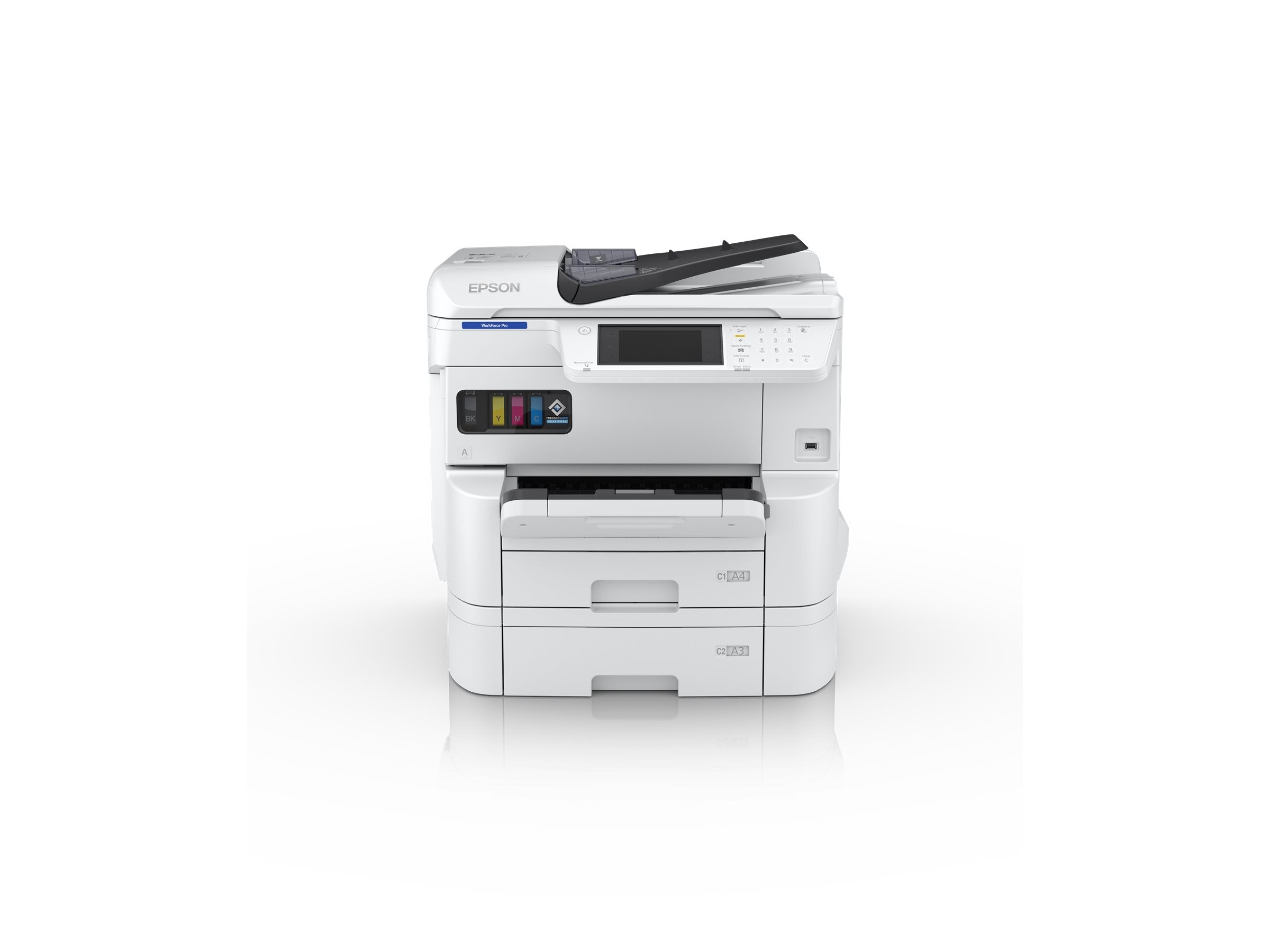 EPSON WorkForce Pro EM-C7100DWF MFP colour inkjet A3 297x420mm A3 22ppm Copy 25ppm Print 335sheets LAN Wi-Fi USB