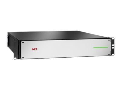 APC External battery pack rack-mountable DC lithium ion 50Ah 2U Black with silver front bezel TAA Compliant