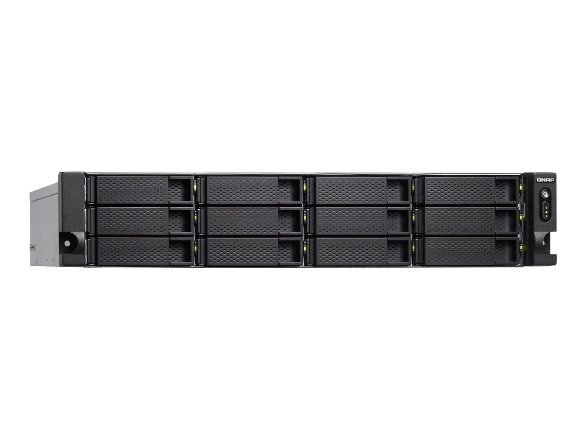 QNAP TS-1283XU-RP-E2124-8G 12-Bay NAS E-2124 8Go DDR4 12x2.5p/3.5p SATA HDD/SSD 4 GigaLan 2x10GbE SFP