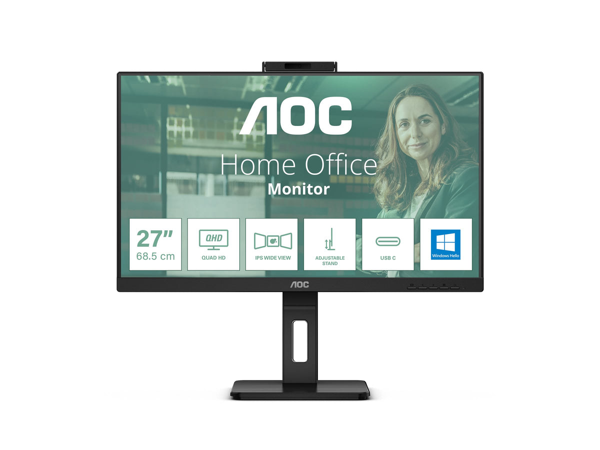 AOC Q27P3CW 27p IPS TFT 2560x1440 HDMI DP USB Black