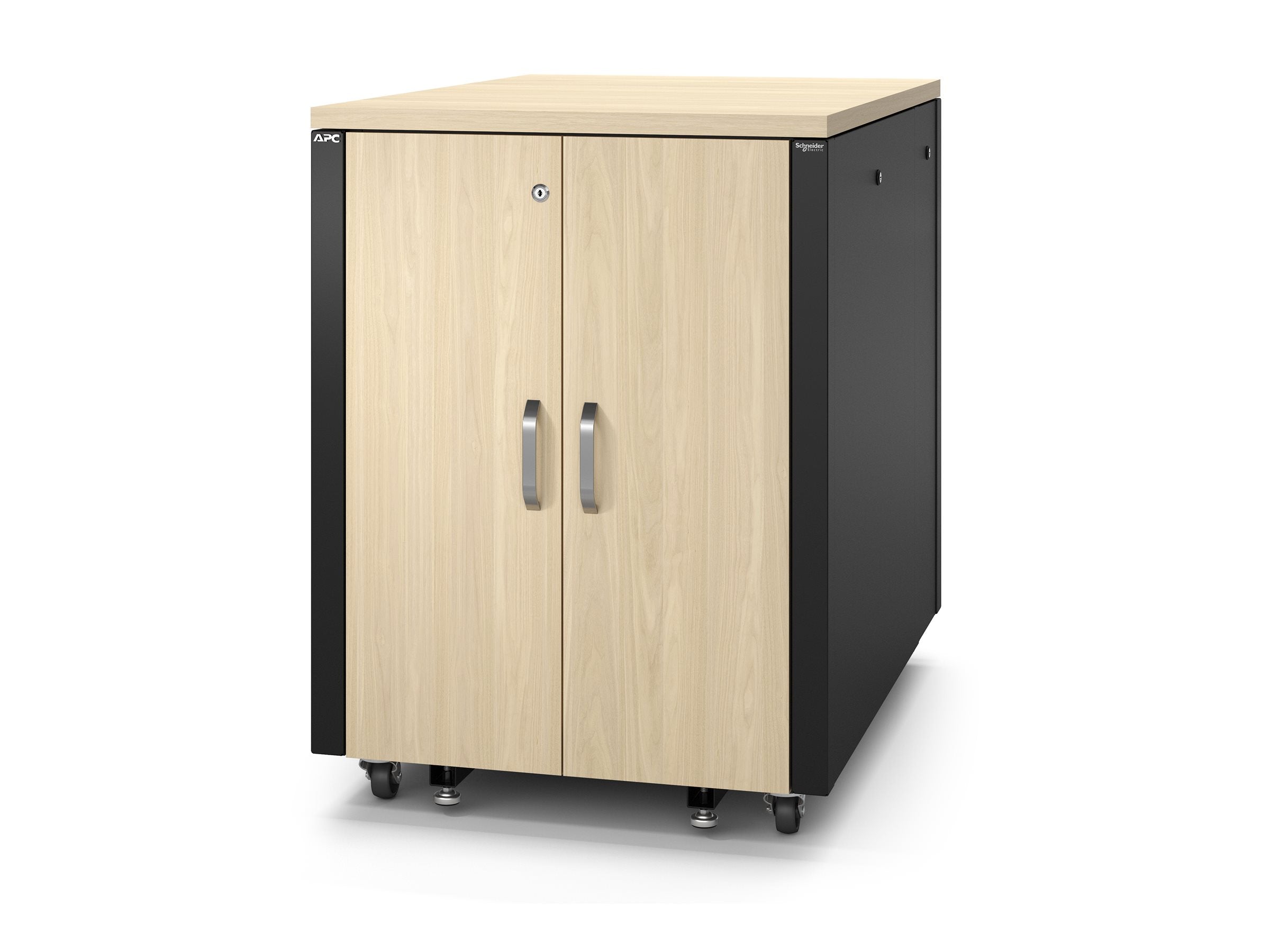 APC NetShelter Soundproof Server Rack 17U 230V 1000H x 750W x 1134D mm Maple