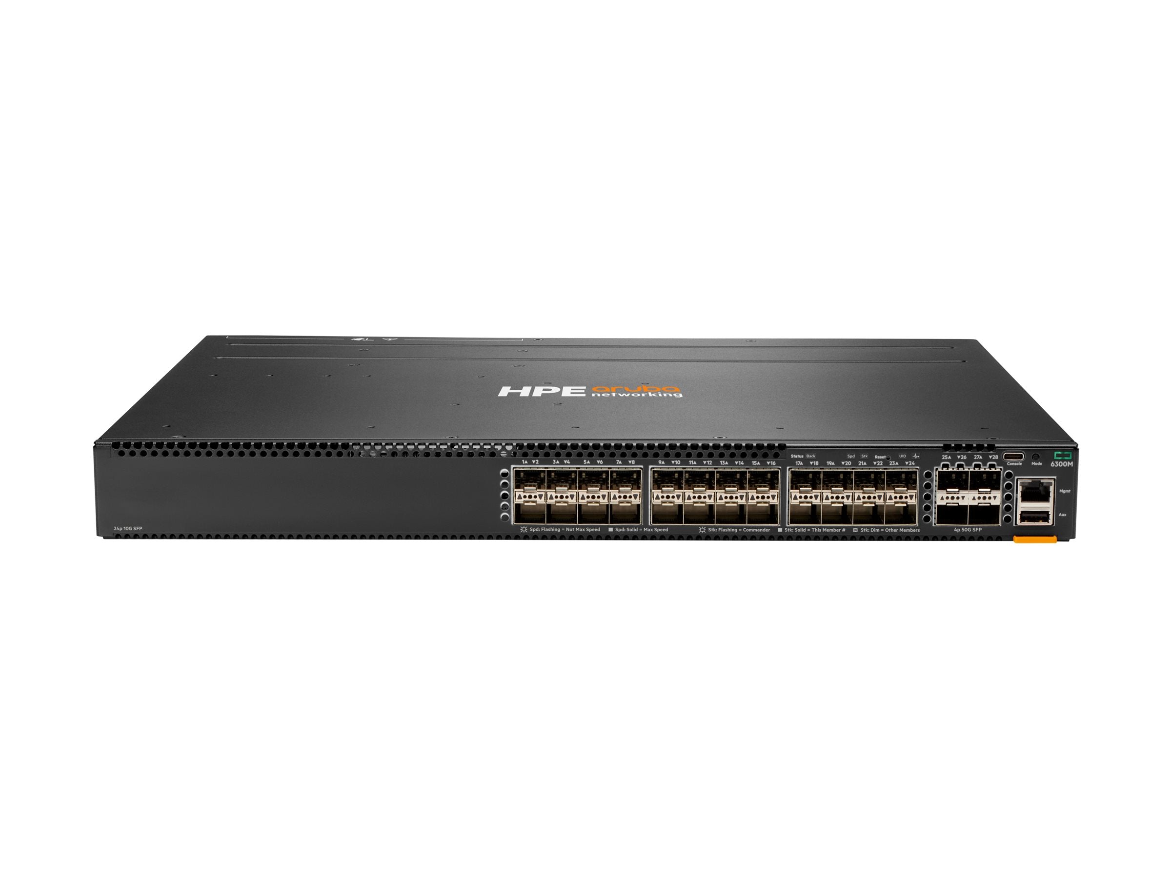 HPE Aruba Networking CX 6300M 24p SFP+ 1G/10G 4p SFP56 50G 2xFan PSU Bundle EU en