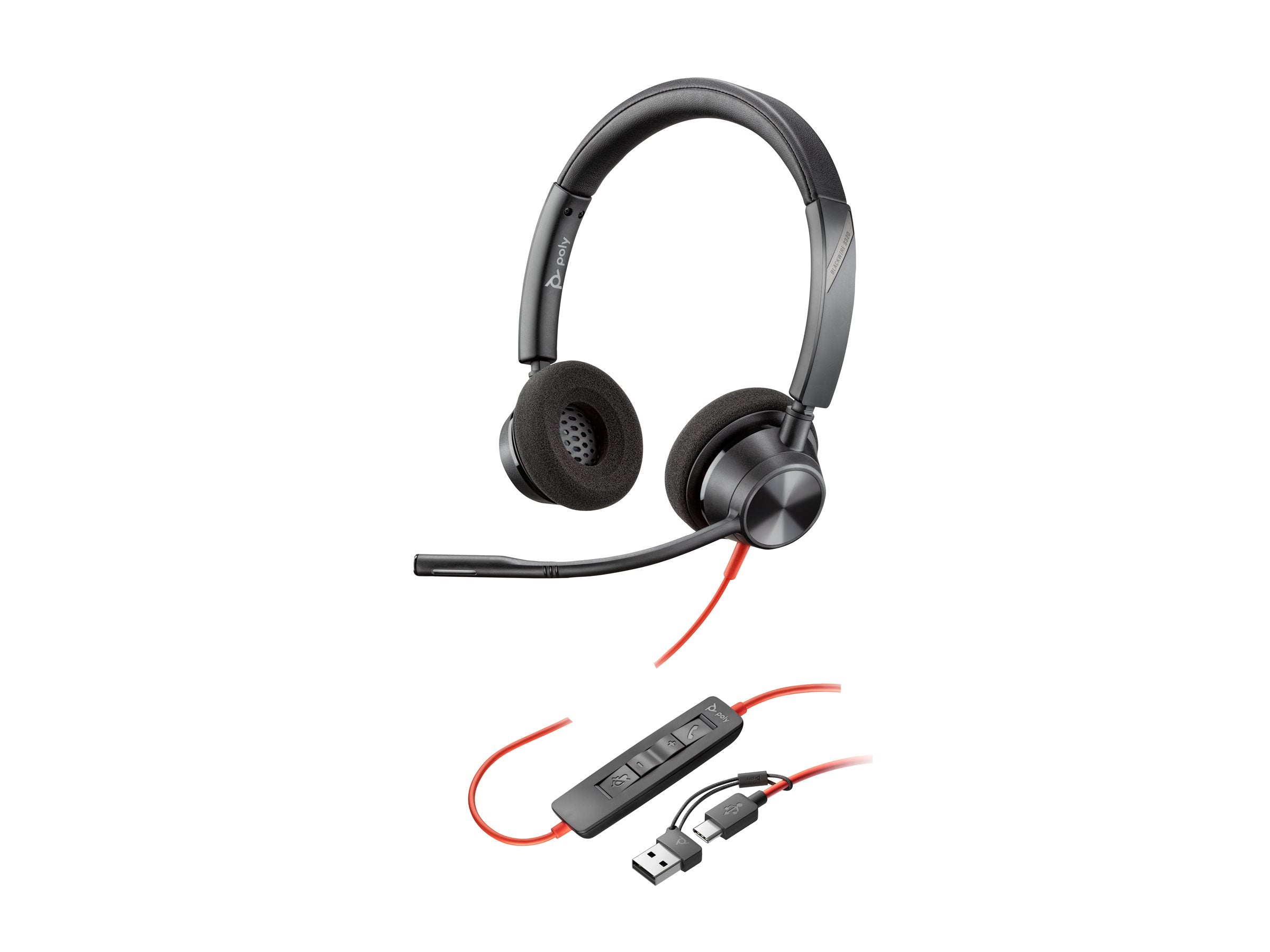 Poly BW 3320 Stereo USB-C HS+USB-C/A