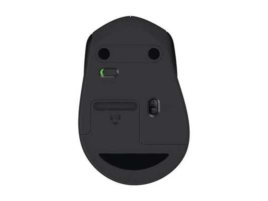 LOGITECH M330 SILENT PLUS Mouse 3 buttons wireless 2.4 GHz USB wireless receiver blue
