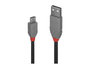 LINDY Câble USB 2.0 type A vers Micro-B Anthra Line 0.2m