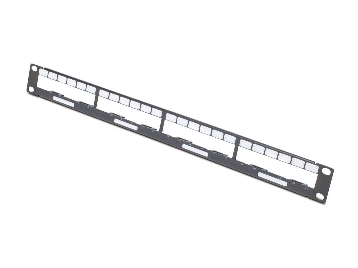 APC Data Distribution 1U Panel Holds 4 each Data Distribution Cables for a Total of 24 Ports