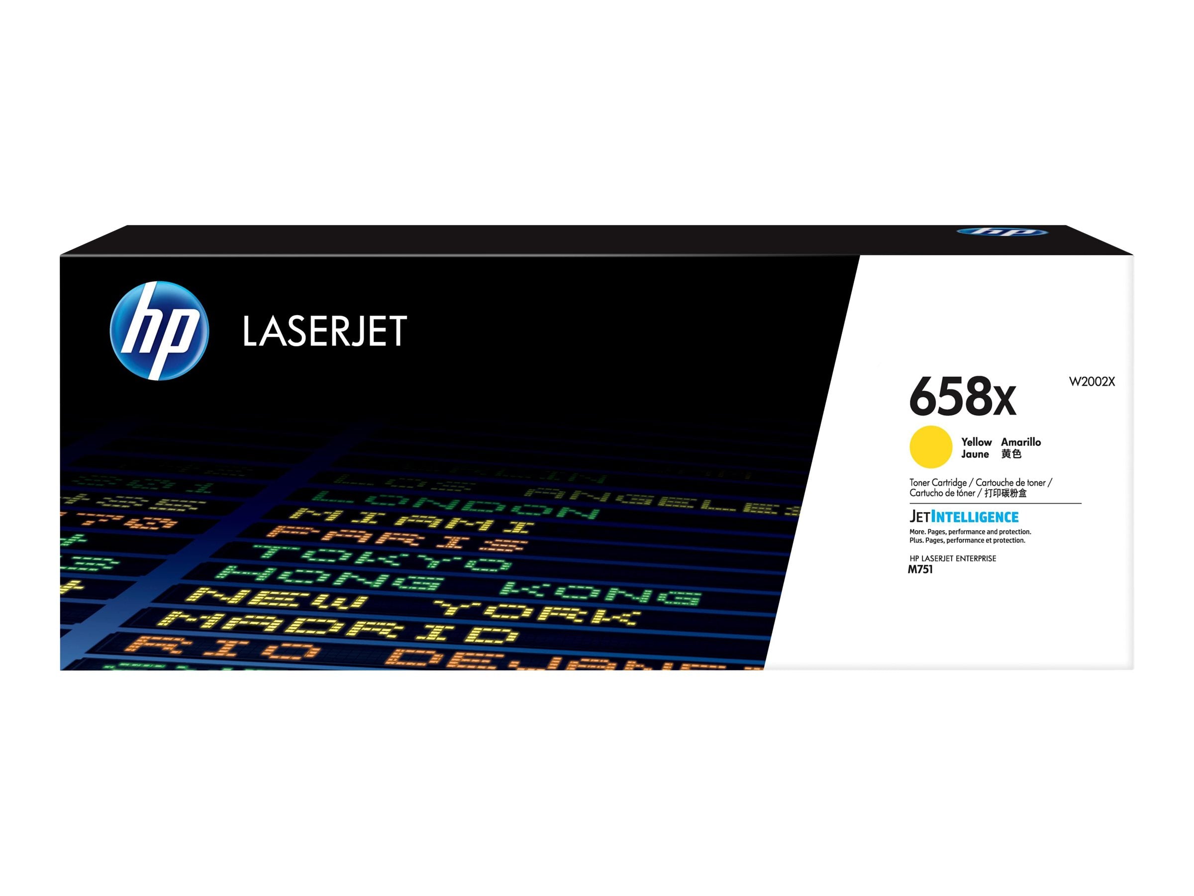 HP 658X Yellow LaserJet Toner Cartridge