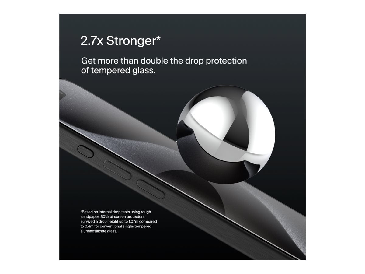 BELKIN ScreenForce Pro UltraGlass2 AM Screen Protector - iPhone 16 Pro Max