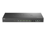 D-LINK Smart+ L2+ 8 ports 2.5 GbE PoE+ and 2 ports Multigiga 10 GbE + 2 ports 10 GbE SFP+ - Budget PoE 240 W