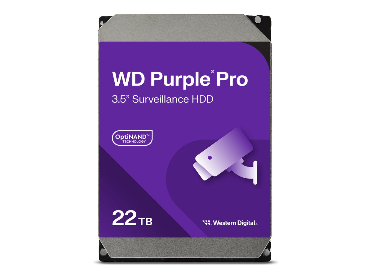 WD Purple Pro 22To SATA 6Gb/s HDD 3.5p internal 7200Rpm 512MB Cache 24x7 Bulk