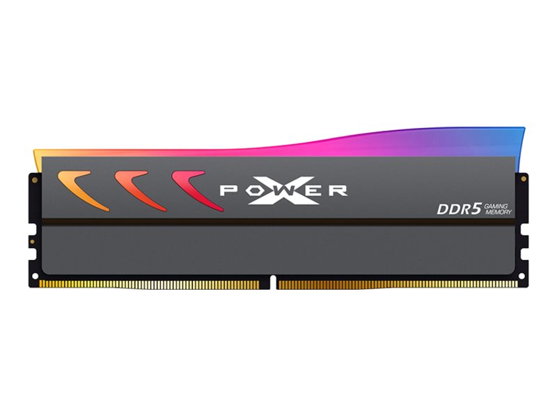 SILICON POWER DDR5 16Gox1 2Gx8 6000MHz C36 RGB-UDIMM SR w/HS-G