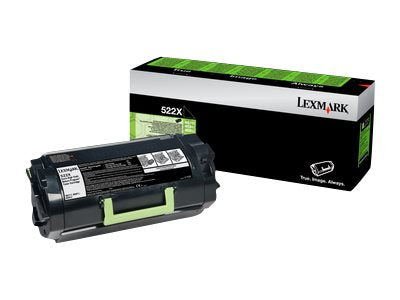 LEXMARK 522X cartouche de toner noir très haute capacité 45.000 pages pack de 1 retour program