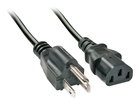 LINDY 2m IEC mains lead US