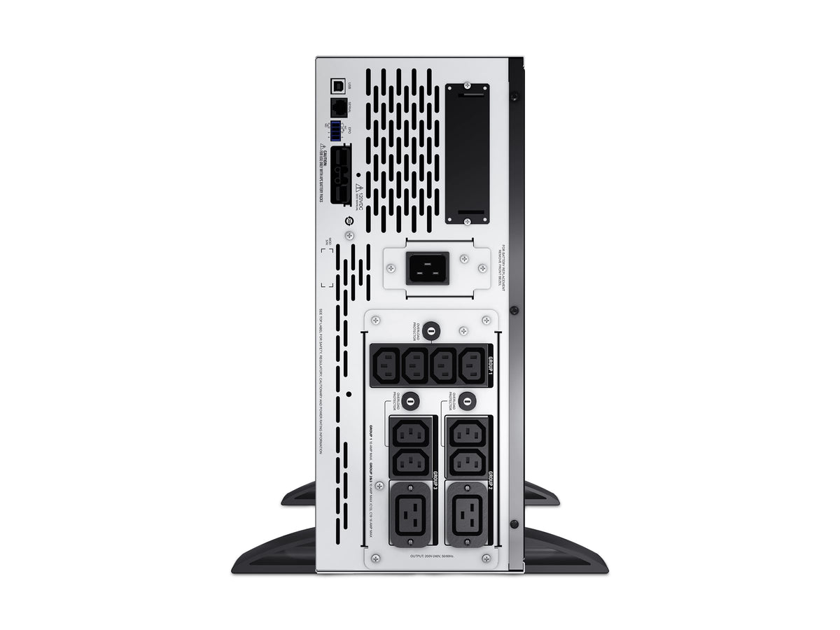 APC Smart-UPS X 3000 Rack/Tower LCD UPS Rack AC 208/230V 2700Watt 3000VA 1-phase RS-232 USB output connectors 12 4U Black