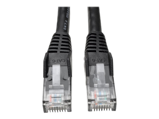 EATON TRIPPLITE Cat6 Gigabit Snagless Molded UTP Ethernet Cable RJ45 M/M Black 3ft. 0.91m