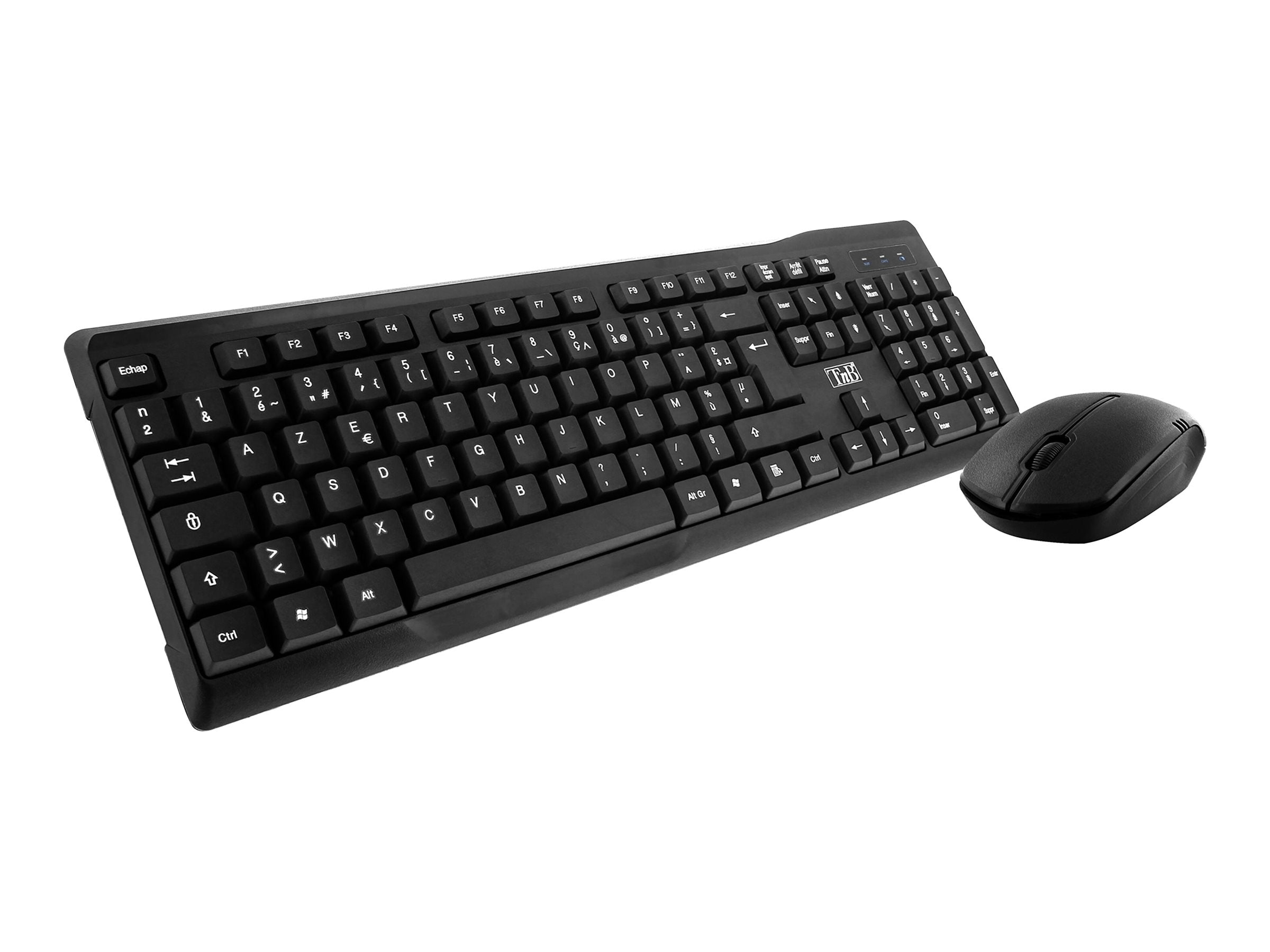 TNB COMBO Bridge Wireless Keyboard + Mouse Combo Azerty Robust And Compact Products Wireless Keyboard With 105 Comfort Keys