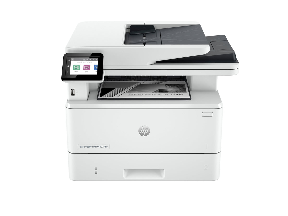 HP LaserJet Pro MFP 4102fdw Mono laser 38ppm Copy 40ppm Print 350sheets LAN Wi-Fi USB Bluetooth USB imprimante A4 laser mono WIFI