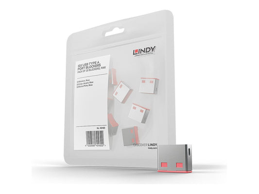 LINDY Bloqueurs de ports USB 10 pièces Rose