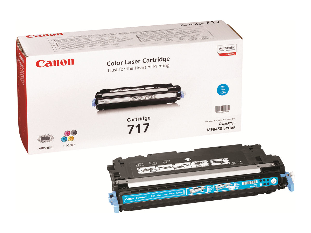 CANON 717 cartouche de toner cyan capacité standard 4.000 pages pack de 1