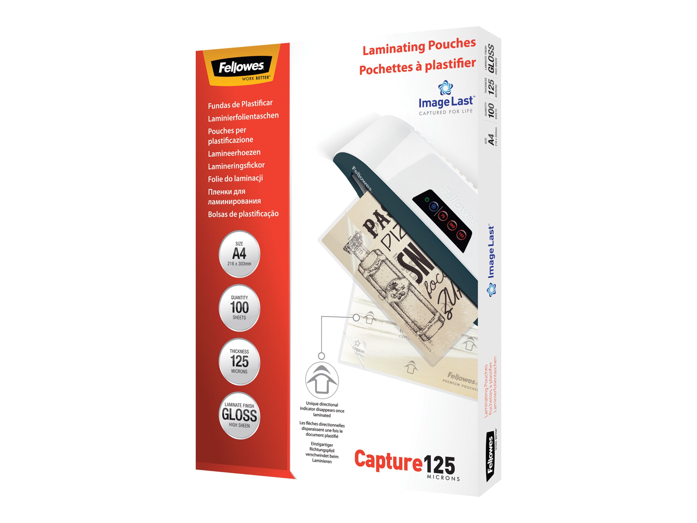 FELLOWES IL POCHETTES A4 125 MICRONS X 100
