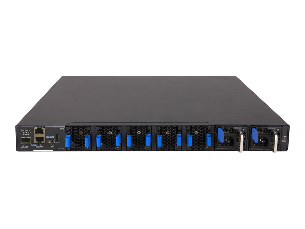 HPE HPN FlexFabric 5710 Switch 48 XGT 6 QSFP+ or 2 QSFP28 Ports ToR IRF Static Routing RIP PFC QCN ETS DCBx FCoE