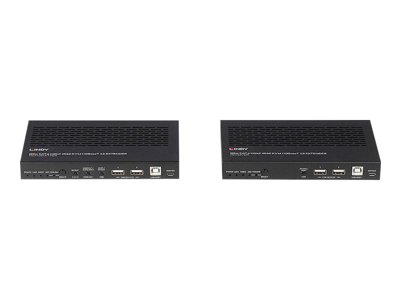 LINDY 100m Cat.6A HDMI 4K60 HDBaseT 3.0 KVM Extender