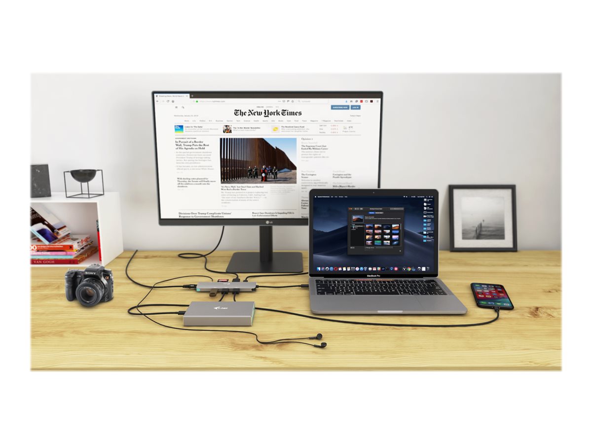 I-TEC USB C Metal Nano Docking Station 1xHDMI4K 1xSD Cardreader 1xmicroSD reader 1xGLAN 3xUSB 3.0 Port 1xUSB-C Sans Alimentation