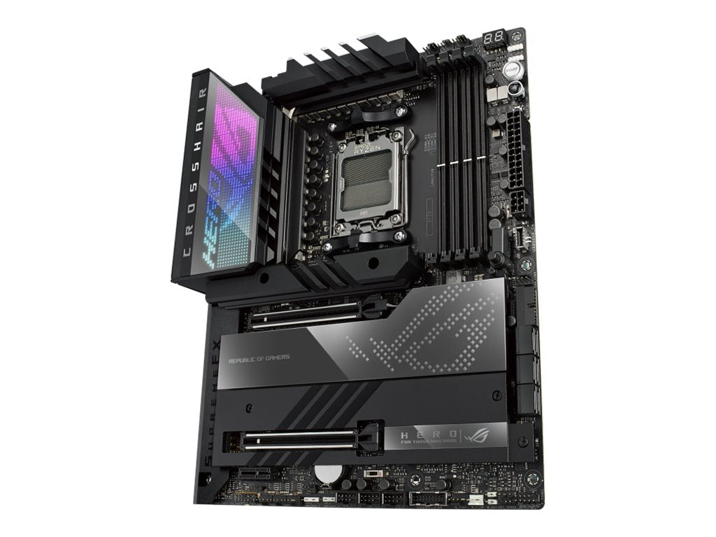 ASUS ROG CROSSHAIR X670E HERO AM5 Socket 4DDR5 2xPCIe 5.0 x16 2xUSB 4 HDMI 2.1 6xSATA 6Gb/s ATX