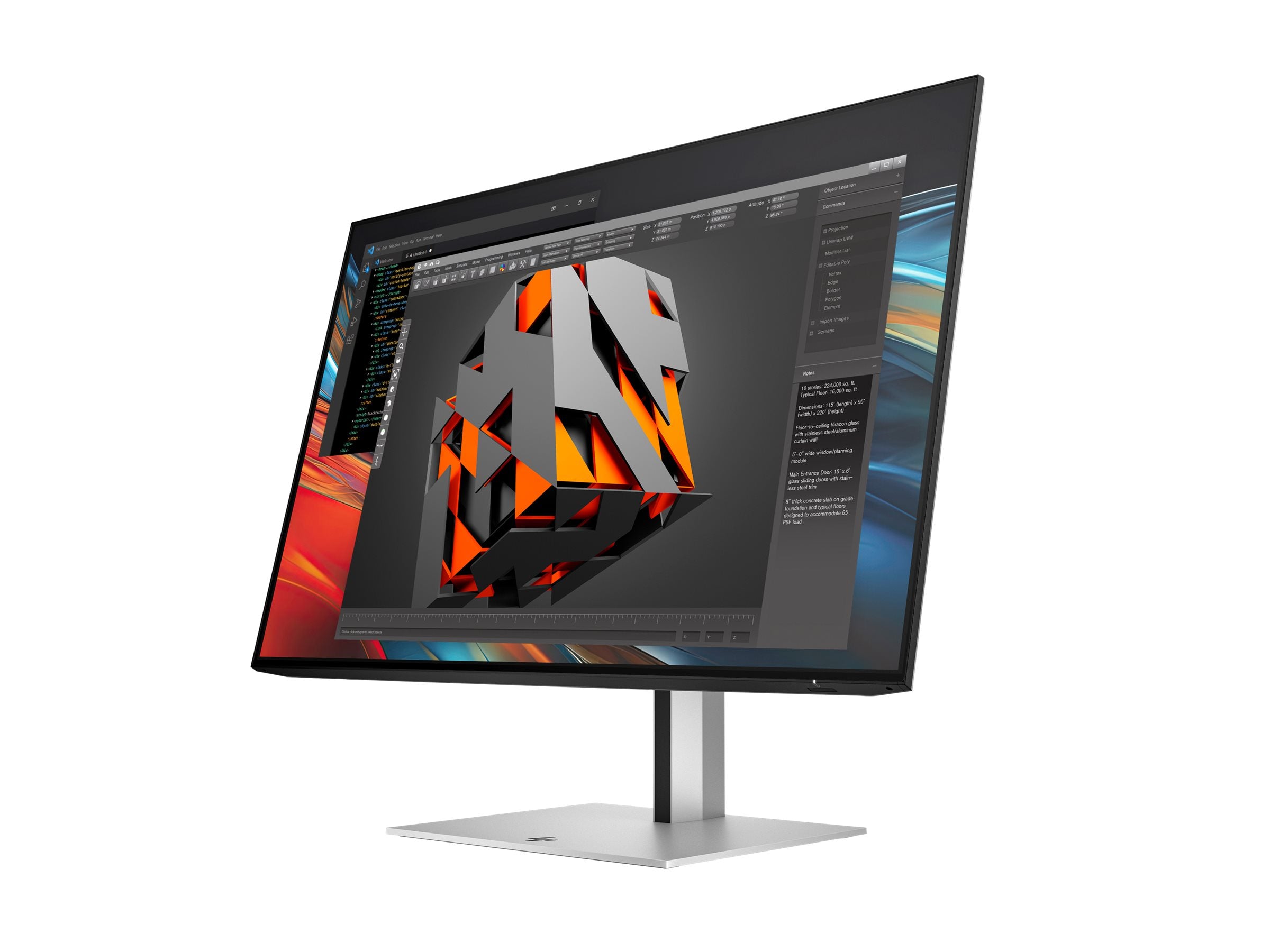 HP Écran WUXGA Série 7 Pro 724pn 24p Moniteur 24 WUXGA 1920x1200 HDMI USB hub DisplayPort 3/3/0