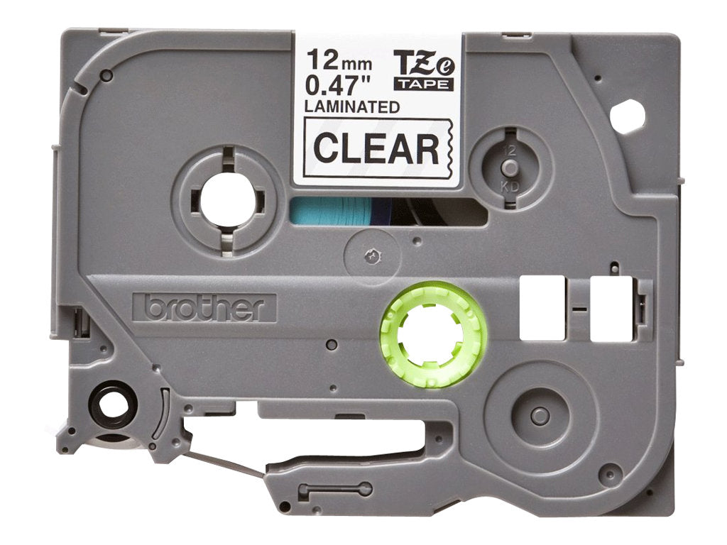BROTHER P-TOUCH TZE-S131 noir sur clear 12mm extra gluant