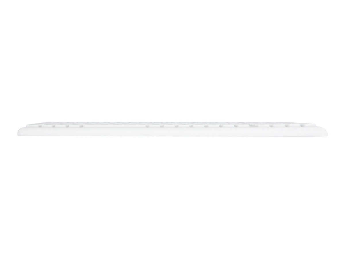 URBAN FACTORY USB wired keyboard ABS silicone White Antimicrobial treatment QWERTY