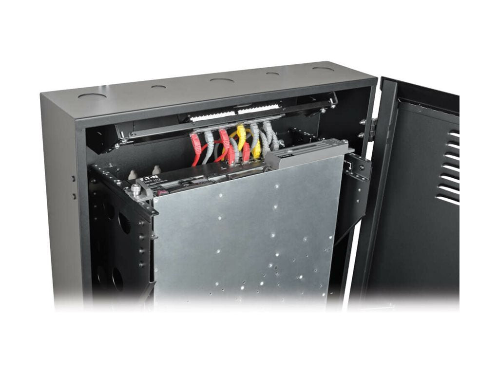EATON TRIPPLITE 4U Wall Mount Low Profile Rack Enclosure Cabinet 36 Deep Rack cabinet wall mountable Black 4U 19