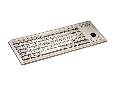 CHERRY Compact corded Trackball Keyboard USB grey (US)