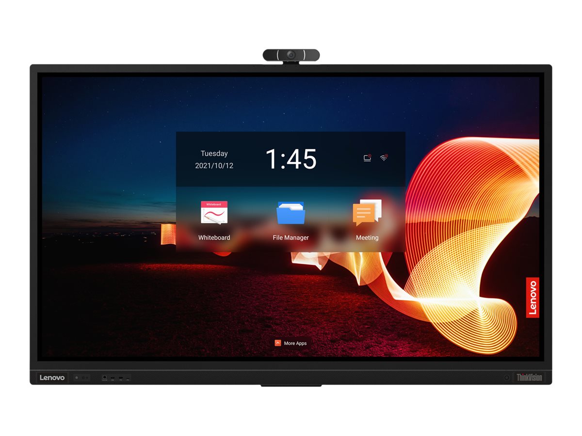 LENOVO ThinkVision iLFD T75 75p 3840x2160 VA Touch DLED 16:9 60Hz HDR10 HDMI USB-C USB-B RJ45 VGA Android 9.0 4K camera TopSeller