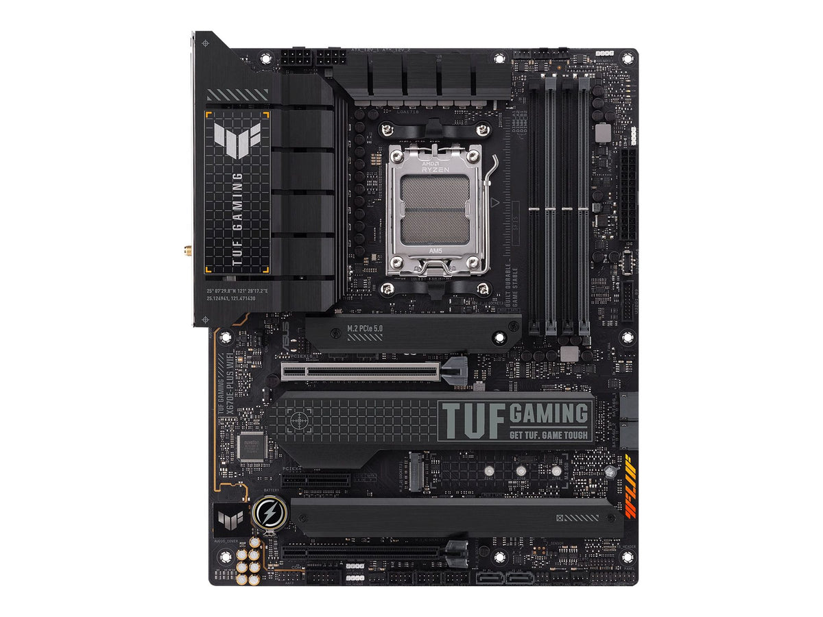 ASUS TUF GAMING X670E-PLUS WIFI AM5 Socket 4DDR5 PCIe 5.0 x16 HDMI 2.1 DP 1.4 4xSATA 6Gb/s ATX