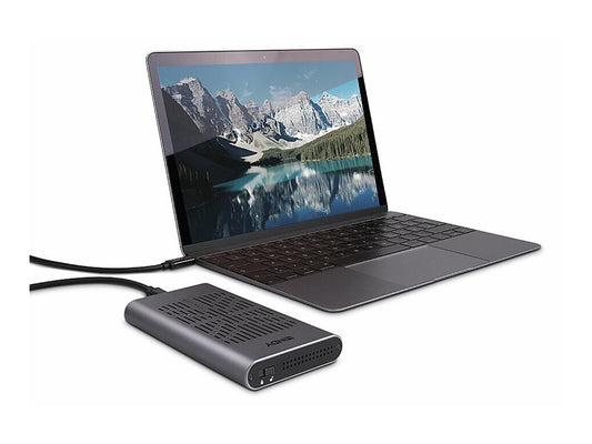 LINDY USB 3.2 Dual M.2 NVMe SSD Enclosure with Clone