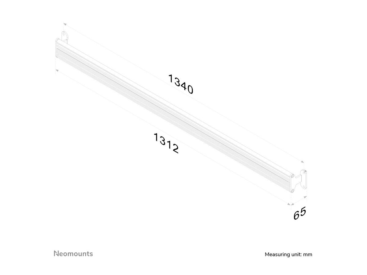 NEOMOUNTS FPMA-WTB100 Barre mural pour barre doutils 10-24p
