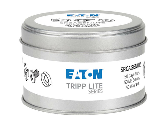 EATON TRIPPLITE SmartRack Square Hole Hardware Kit with 50 M6 screws and washers