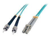 MCL Jarretière optique OM3 duplex 50/125 multimode - ST / LC 1m
