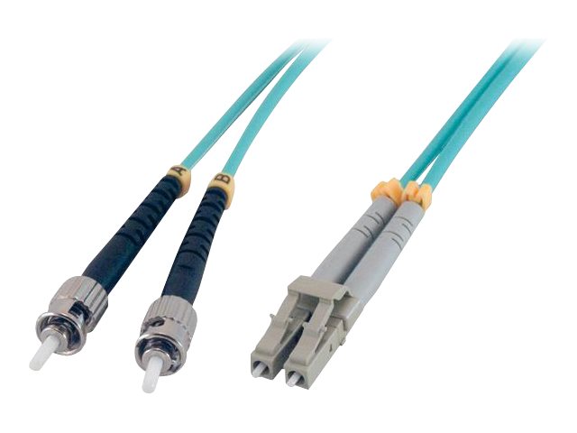 MCL Jarretière optique OM3 duplex 50/125 multimode - ST / LC 1m