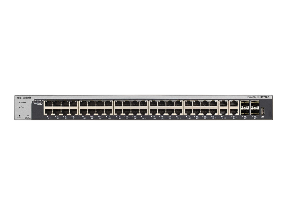 NETGEAR 48-Port 10-Gigabit Smart Managed Switch, 4 Combo-SFP+-Ports