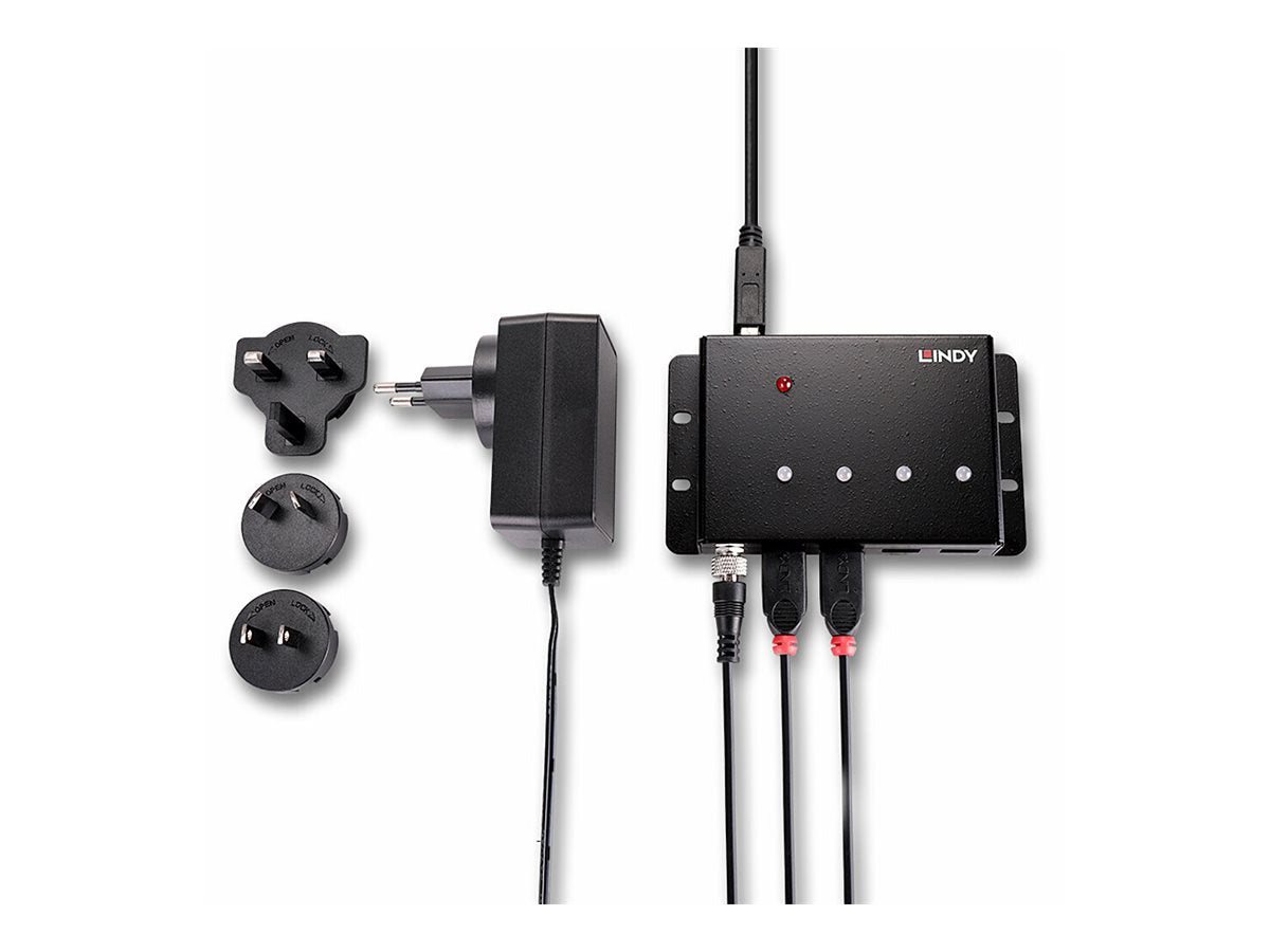 LINDY 4 Port USB 3.0 Metal Hub